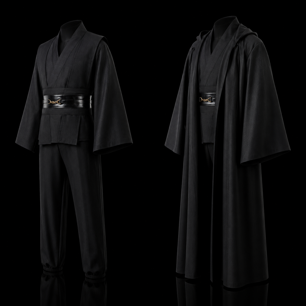 Black Cosplay Tunic Outfit